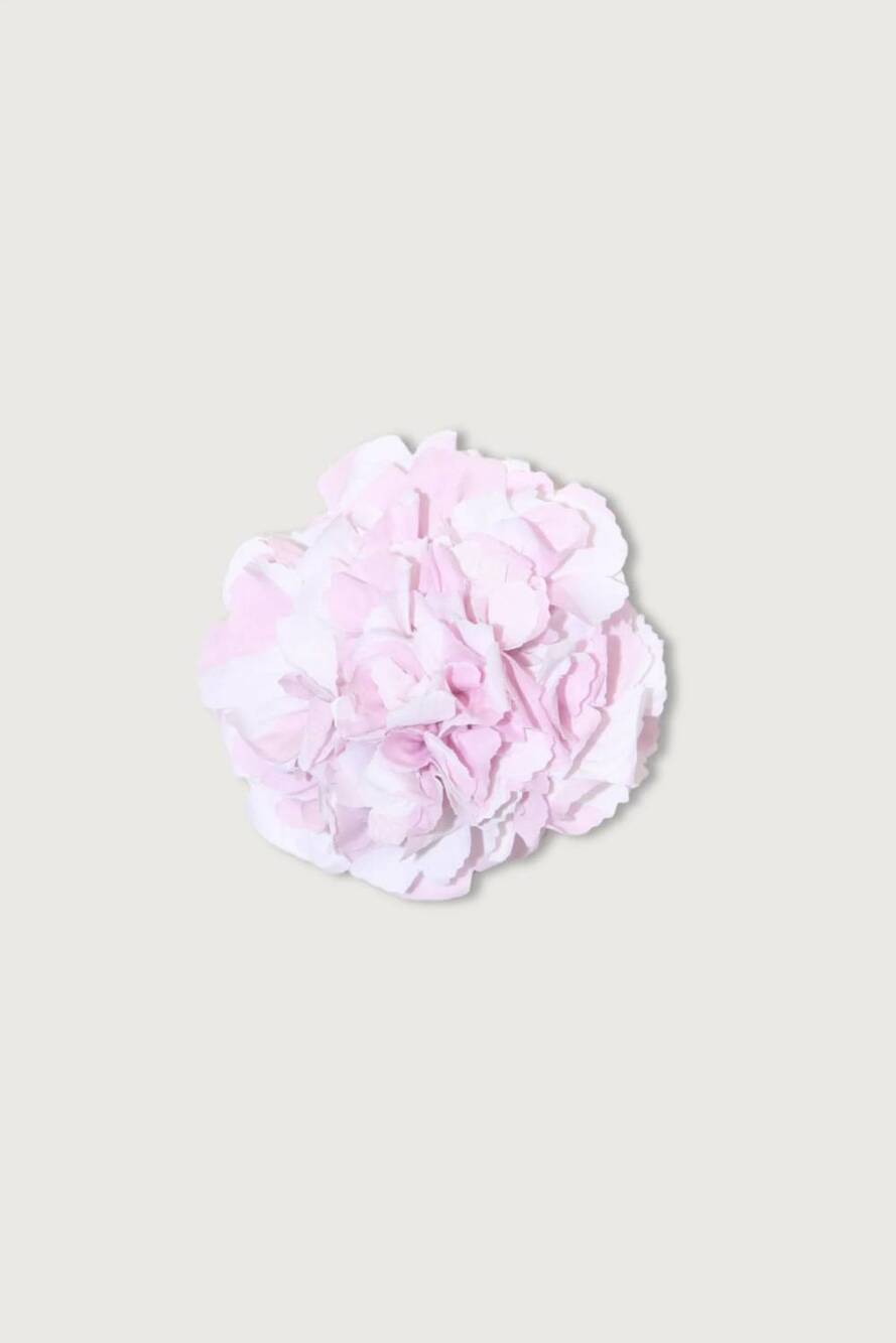 NEW SEBLINE women's flower brooch in pale pink/white